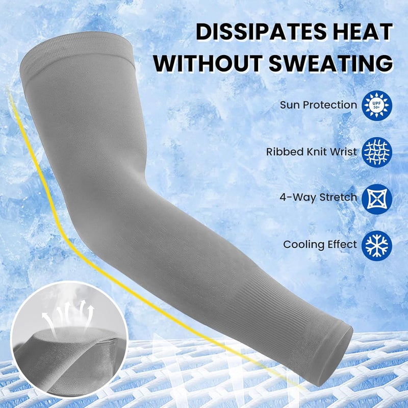 Outivity Arm Sleeves for Men Women Upf 50 Compression Arm Sleeve for UV Blocking Protection - Image 5